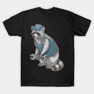 Racoon as Craftsman with Wrench T-Shirt